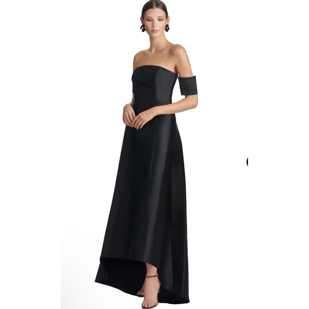 NWT Sachin & Babi Agyness Black Strapless Gown Size 10 $795